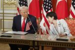 U.S. President Donald Trump and Japanese Prime Minister Sanae Takaichi