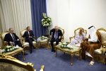 British Prime Minister Keir Starmer, French President Emmanuel Macron, Turkish President Recep Tayyip Erdogan, Italian's Prime Minister Giorgia Meloni and Emir of Qatar Sheikh Tamim ben Hamad al-Thani