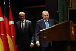 Turkish President Recep Tayyip Erdogan with German Chancellor Friedrich Merz (