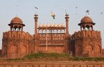 general view of the Red Fort in Delhi,
