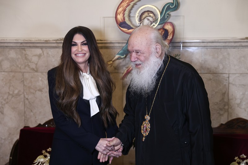 Επίσκεψη της Κίμπερλι Γκίλφοϊλ στον Αρχιεπίσκοπο Ιερώνυμο