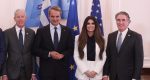 Συνάντηση του Πρωθυπουργού Κυριάκου Μητσοτάκη με τον Υπουργό Εσωτερικών των ΗΠΑ Doug Burgum, τον Υπουργό Ενέργειας των ΗΠΑ, Chris Wright, και την πρέσβειρα των ΗΠΑ στην Ελλάδα, Kimberly Guilfoyle