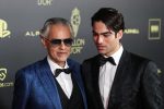 Andrea Bocelli (L) and his son Matteo Bocelli