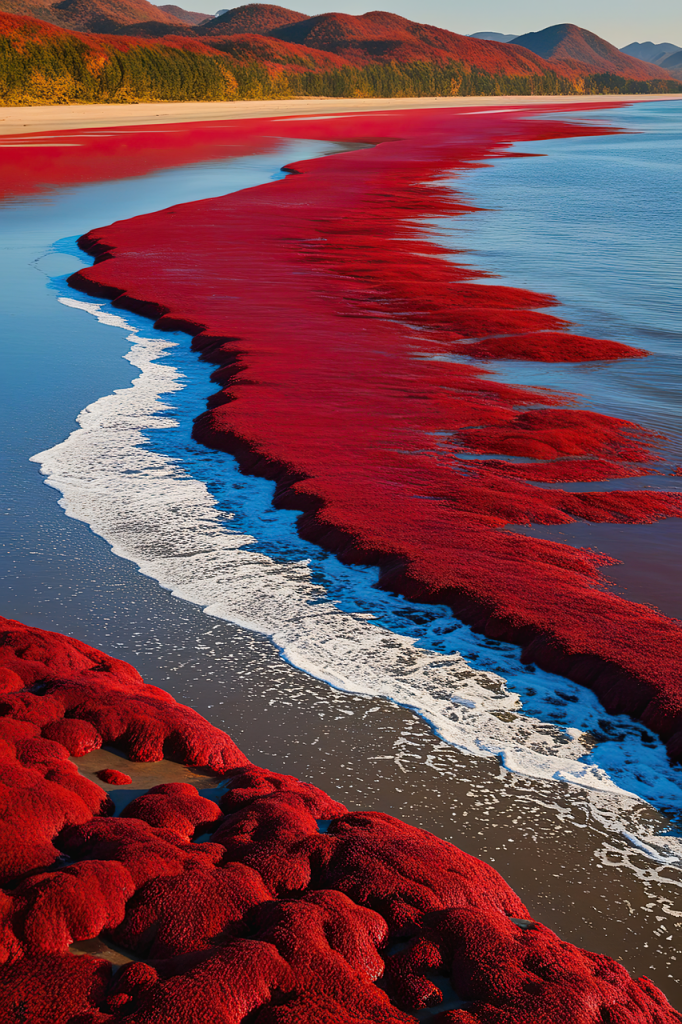 Εντυπωσιακές εικόνες από το Ιράν: Η βροχή “έβαψε” κόκκινη τη θάλασσα στο νησί Ορμούζ, vid