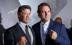 Sylvester Stallone (L) and brother, US actor Frank Stallone