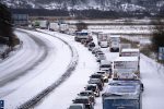 snowstorm cars stuck