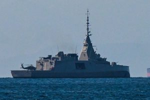 Belharra: Εντυπωσιακές εικόνες από την υποδοχή της Φ/Γ «Κίμων» – ΦΩΤΟ