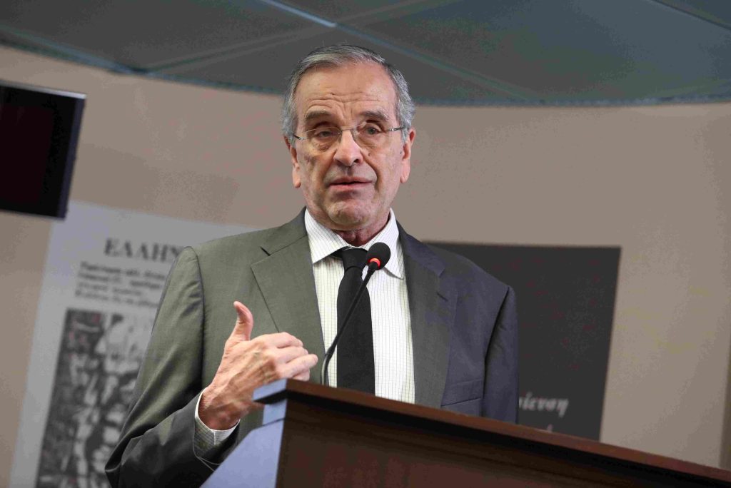 Ο Αντώνης Σαμαράς σε εκδήλωση για τον Σήφη Βαλυράκη – “Ήταν θαρραλέος, Δημοκράτης και Πατριώτης”