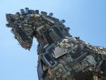 Trojan horse made from electronic parts
