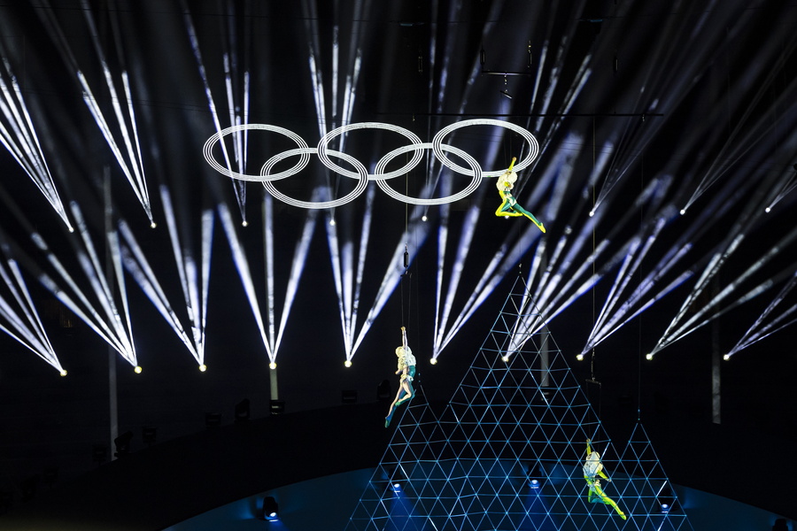 Η έπαρση της ελληνικής σημαίας και ο εθνικός ύμνος στην τελετή λήξης των Χειμερινών Ολυμπιακών Αγώνων, vid – ΦΩΤΟ