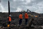 garbage avalanche at a landfill in Bantargebang, West Java, Indonesia,