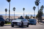 A Waymo autonomous self-driving Jaguar robotaxi