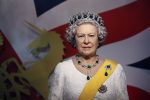 A wax figure of the late Britain's Queen Elizabeth II at Madame Tussauds