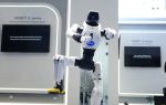 A humanoid robot created by AGIBOT dances