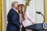 US President Donald Trump and First Lady Melania Trump
