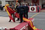 Soldiers stuggle with the national flag during the Armed Forces Day in Vigo, Spain, 30 May 2026.