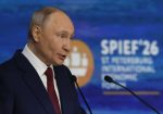 Russian President Vladimir Putin deliveries speech