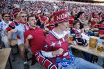 Fans watch the FIFA World Cup 2026 match Brazil vs Norway in Oslo