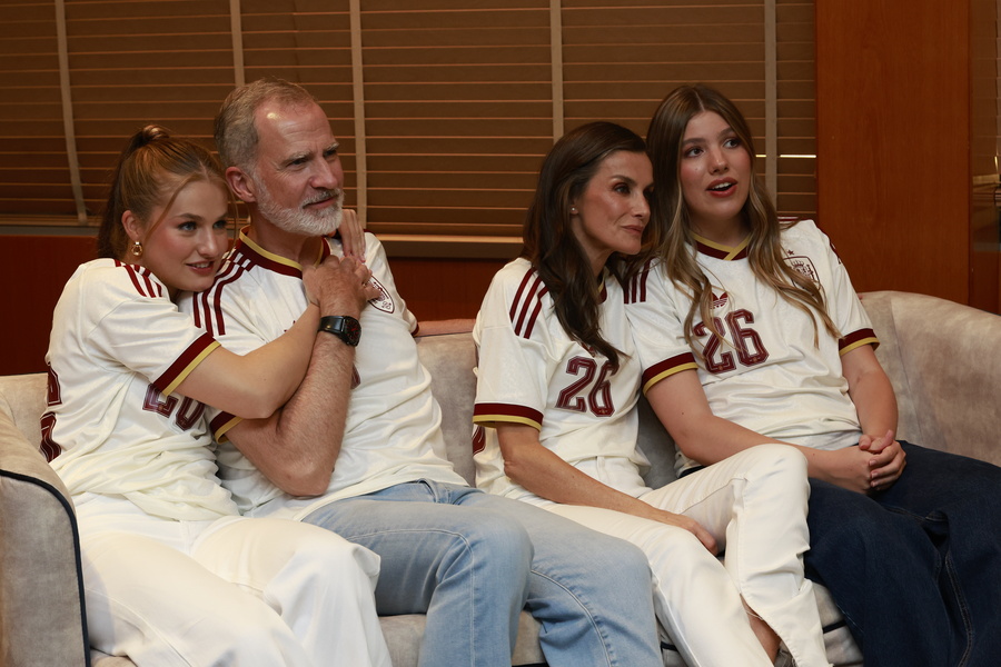 Spanish royal family watches World Cup semifinal