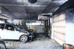 Burned cars
