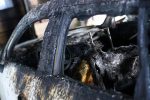 Burned car