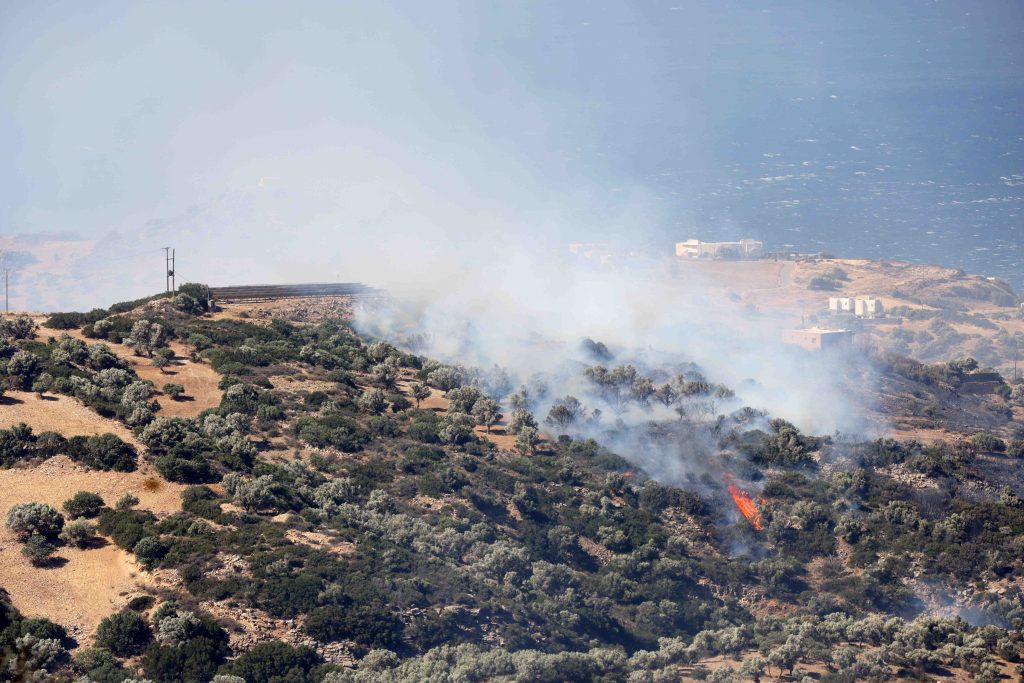 Ενεργοποιήθηκε η Υπηρεσία Copernicus για τη χαρτογράφηση των πληγεισών περιοχών από την πυρκαγιά στο Ρέθυμνο