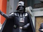 A Star Wars fan dressed up as Darth Vader