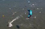 People go Kiteboarding at Roompot Beach
