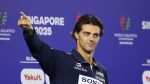 Silver medalist Thomas Ceccon