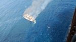 A ferry catches fire off Lombok Island