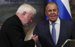 Sergey Lavrov and Archbishop Paul Richard Gallagher