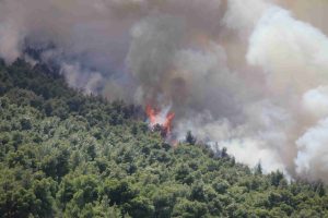 Αναζωπυρώσεις και νέα μηνύματα του 112 στη Δυτ. Αττική