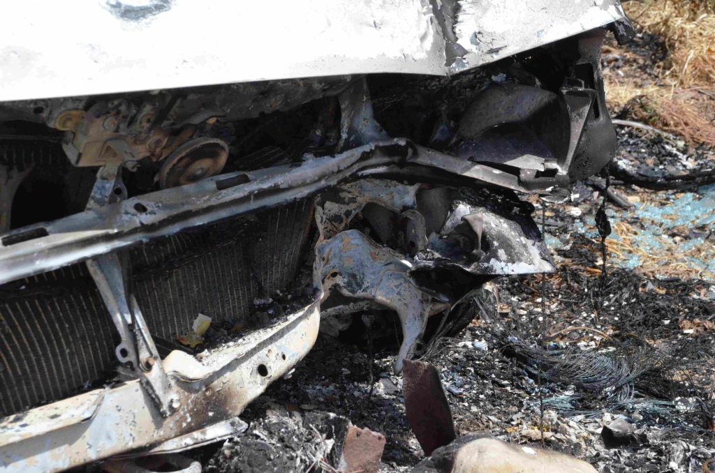 Θεσσαλονίκη: Κατασβέστηκε φωτιά σε αυτοκίνητο στον Δήμο Βόλβης