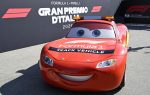 The Formula One Track Vehicle branded Lightning McQueen