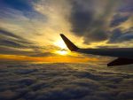 airplane flight sunset pixabay