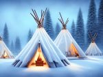 arctic camp nomads winter pixabay AI