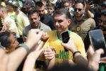Brazilian presidential candidate Flavio Bolsonaro attends rally in Sao Paulo