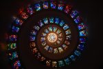 Stained glass, Spiral, Circle Glass armonica pixabay