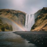waterfall rainbow pixabay AI